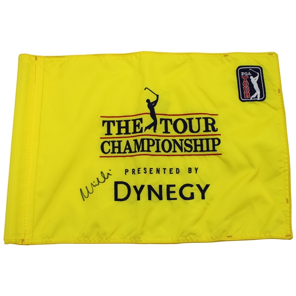 Mike Weir Signed 2001 Tour Championship Used Hole #8 Flag w/COA & JSA ALOA