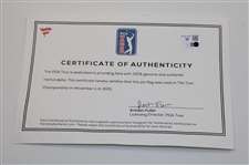 Mike Weir Signed 2001 Tour Championship Used Hole #8 Flag w/COA & JSA ALOA