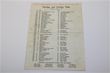 1963 Masters Tournament Thursday, Friday & Saturday Pairing Sheets - Jack's First Masters Win