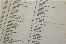 1963 Masters Tournament Thursday, Friday & Saturday Pairing Sheets - Jack's First Masters Win