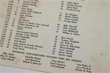 1963 Masters Tournament Thursday, Friday & Saturday Pairing Sheets - Jack's First Masters Win