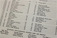 1963 Masters Tournament Thursday, Friday & Saturday Pairing Sheets - Jack's First Masters Win