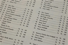 1963 Masters Tournament Thursday, Friday & Saturday Pairing Sheets - Jack's First Masters Win