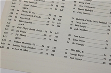 1963 Masters Tournament Thursday, Friday & Saturday Pairing Sheets - Jack's First Masters Win