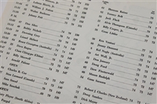 1963 Masters Tournament Saturday 3rd Round Pairing Sheet - Jack's First Masters Win