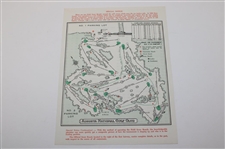 1963 Masters Tournament Saturday 3rd Round Pairing Sheet - Jack's First Masters Win