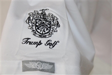 John Daly Signed Personal Straight Down White Performance 3XL Shirt w/Sponsors JSA ALOA