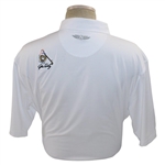 John Daly Signed Personal Straight Down White Performance 3XL Shirt w/Sponsors JSA ALOA