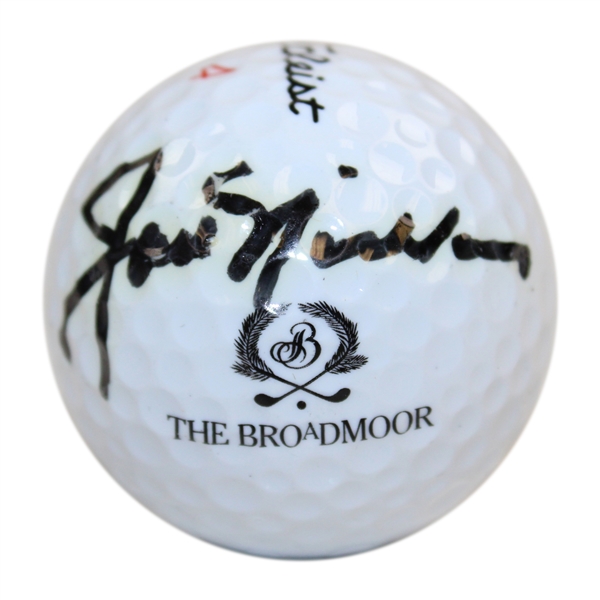 Jack Nicklaus Signed The Broadmoor Logo Golf Ball JSA ALOA