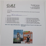 Hale Irwin's Signed Wheaties Box, 2008 Hualalai Resort Poster & 3x5 Index Card JSA ALOA