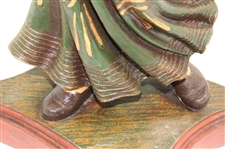 Large Vintage Lady Golfer Statue on Plinth