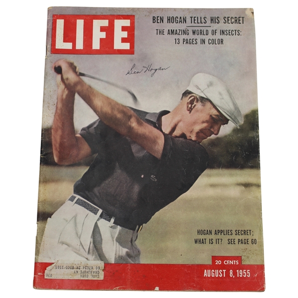 Ben Hogan Signed 1955 Ben Hogan Life Magazine - August 8th JSA ALOA