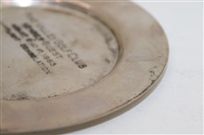 1963 Pine Valley Golf Club 2nd Flight Consolation Sterling Trophy Plate - August 10 