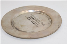1963 Pine Valley Golf Club 2nd Flight Consolation Sterling Trophy Plate - August 10 