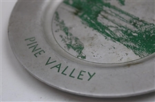 1937 Pine Valley Golf Club Group A Low Gross W. B. McCullough 76 Pewter Dish Trophy