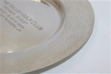 1955 Pine Valley Golf Club 1st Flight Runners Up Sterling Trophy Plate - August 12-14 