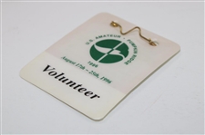 1996 US Amateur at Pumpkin Ridge Volunteer Badge - Tiger Woods Winner