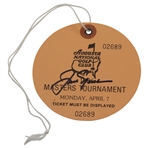 Jack Nicklaus Signed 1986 Masters Tournament Monday Ticket #02689 JSA ALOA