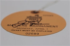 Jack Nicklaus Signed 1986 Masters Tournament Monday Ticket #02689 JSA ALOA