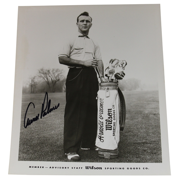 Arnold Palmer Signed Wilson Advisory Staff Photo JSA ALOA