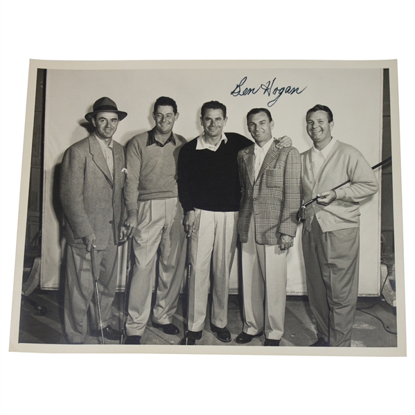 Ben Hogan Signed B & W Photo w/ Snead, Middlecoff & Demaret JSA ALOA
