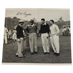 Ben Hogan Signed B & W Photo w/ Demaret & Middlecoff JSA ALOA
