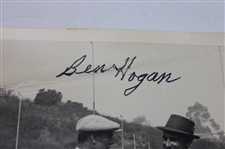 Ben Hogan Signed B & W Photo w/ Demaret & Middlecoff JSA ALOA