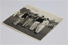 Ben Hogan Signed B & W Photo w/ Demaret & Middlecoff JSA ALOA
