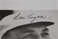 Ben Hogan Signed B & W Photo JSA ALOA