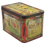 c.1900 Golf & other Sports Scenes Moss Rimmington & Co Mustard Barco Baking Soda Tin