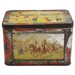 c.1900 Golf & other Sports Scenes Moss Rimmington & Co Mustard Barco Baking Soda Tin