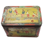 c.1900 Golf & other Sports Scenes Moss Rimmington & Co Mustard Barco Baking Soda Tin