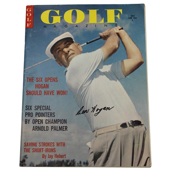 Ben Hogan Signed 1961 GOLF Magazine - June JSA ALOA