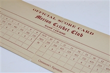 1930 US Amateur at Merion Official Scorecard - Bobby Jones Grand Slam