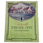 1934 US Open Championship at Merion Cricket Club Program - Olin Dutra Winner