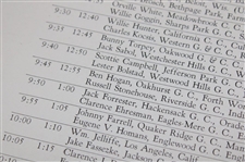 1934 US Open Championship at Merion Cricket Club Program - Olin Dutra Winner