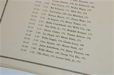 1934 US Open at Merion Saturday Final Round Official Pairing Sheet