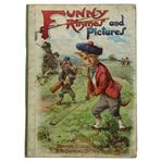 c.1907 Golf Themed Funny Rhymes & Pictures Book Cover Only - Ernest Nister, London