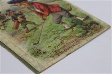 c.1907 Golf Themed 'Funny Rhymes & Pictures' Book Cover Only - Ernest Nister, London