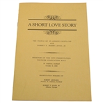 1958 A Short Love Story - The People Of St Andrews & Bobby Jones Booklet