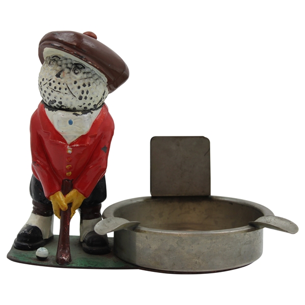 Vintage Dunlop Man Golfer with Ash Tray