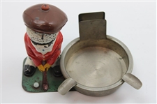 Vintage Dunlop Man Golfer with Ash Tray