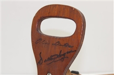 Vintage Walter Hagen & Olin Dutra US Open Champions Wood Foldable Stool/Seat
