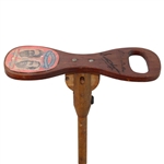 Vintage Walter Hagen & Olin Dutra US Open Champions Wood Foldable Stool/Seat