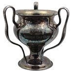 1907 Champion Cup Annual Club Tournament at Dubuque GC Silver Plated Trophy Won by Earl Sheakowitz