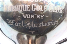 1907 Champion Cup Annual Club Tournament at Dubuque GC Silver Plated Trophy Won by Earl Sheakowitz