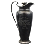 1930 Monterey N & W Employees Golf Tournament First Flight Trophy Pitcher w/Stopper