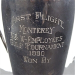 1930 Monterey N & W Employees Golf Tournament First Flight Trophy Pitcher w/Stopper