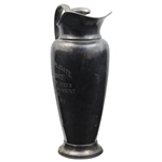 1930 Monterey N & W Employees Golf Tournament First Flight Trophy Pitcher w/Stopper