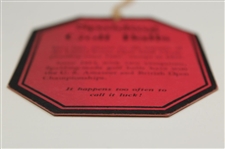 1927 US Amateur at Minikahda Club Series Ticket #824 - Bobby Jones Winner - Only One Known